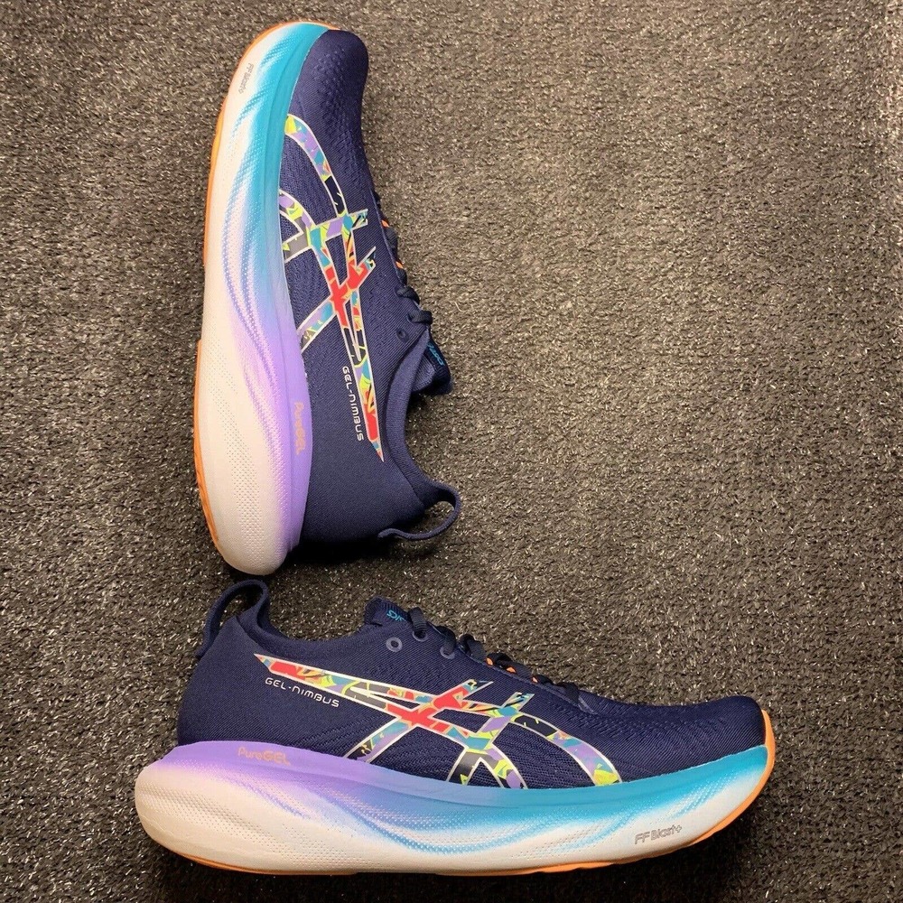 ASICS GEL-NIMBUS 25 Lite Show Women's Size 9.5 Lite Show/lime Zest Running Shoes